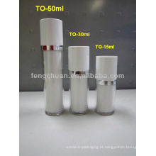 Embalagem de cosméticos branco vazio 15ml 30ml frascos de plástico de soro de soro de 50ml
